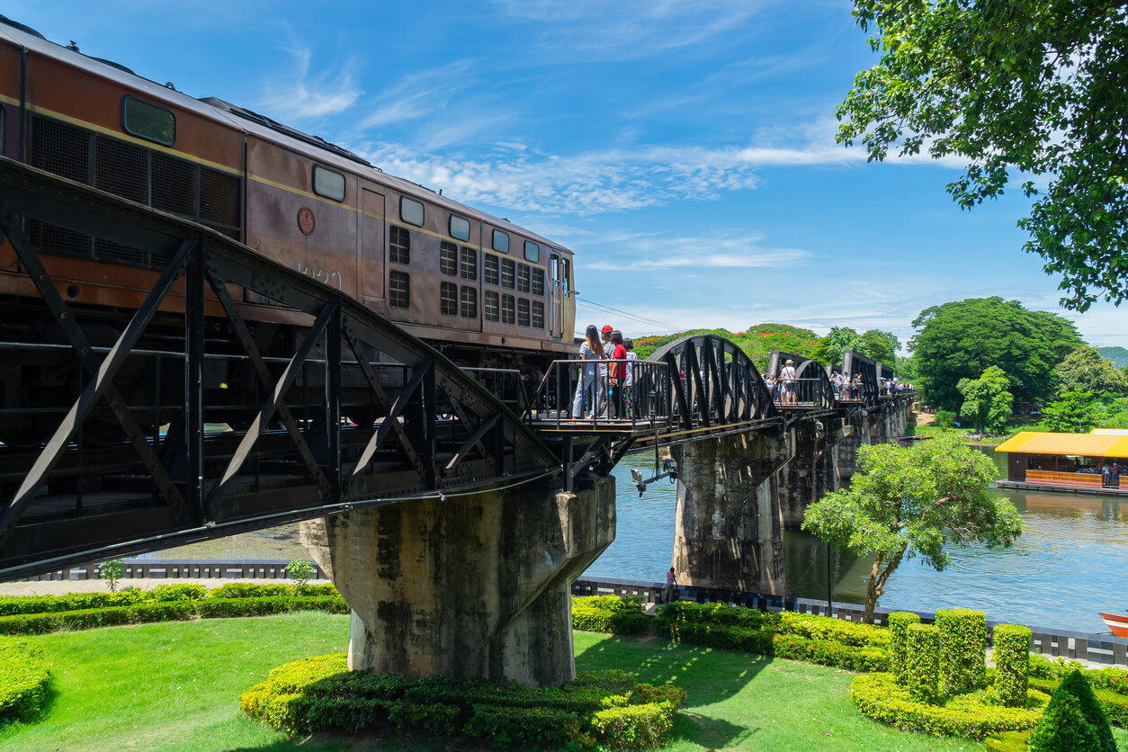 Kanchanaburi : Le pont de la rivière Kwai