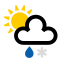 Lätt snöblandat regn
